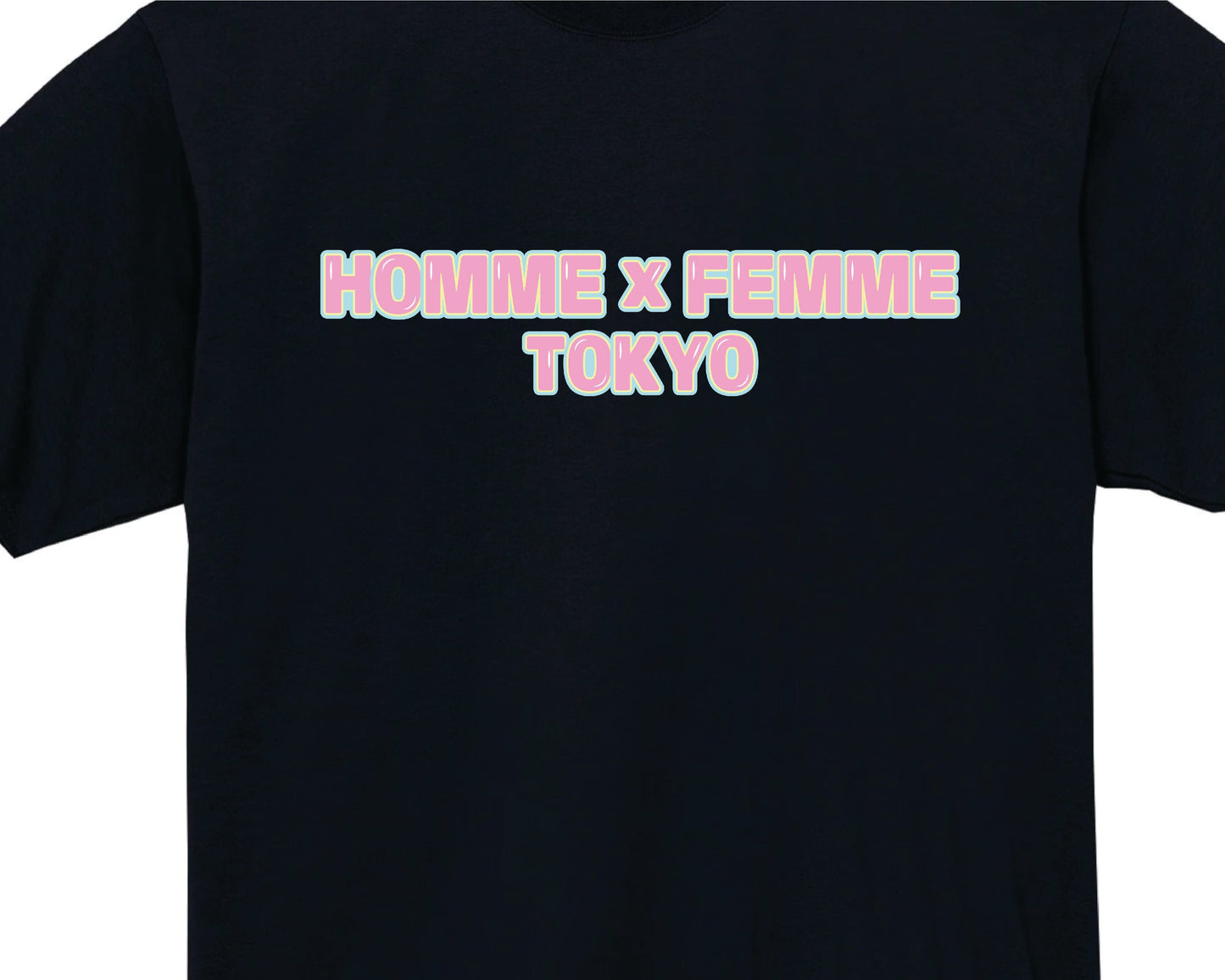 HOMME x FEMME TOKYO BLACK T-SHIRT