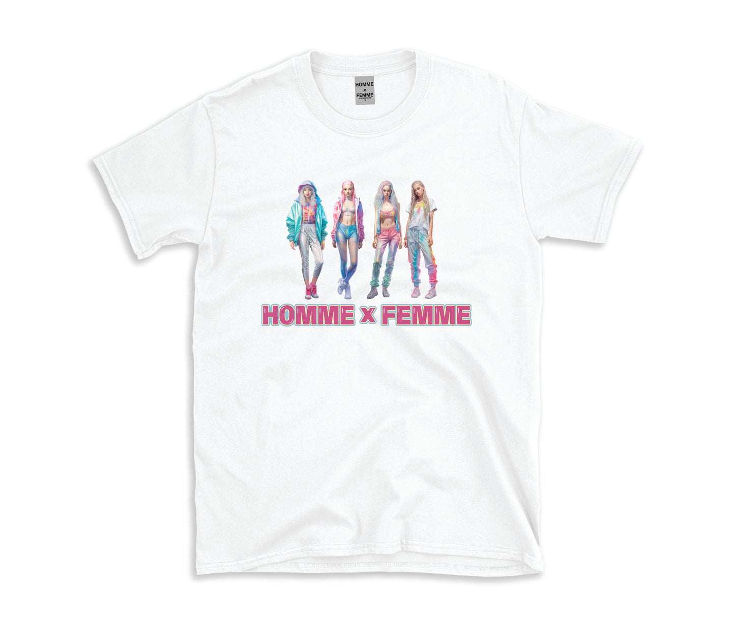 HOMME x FEMME GALS WHITE T-SHIRT