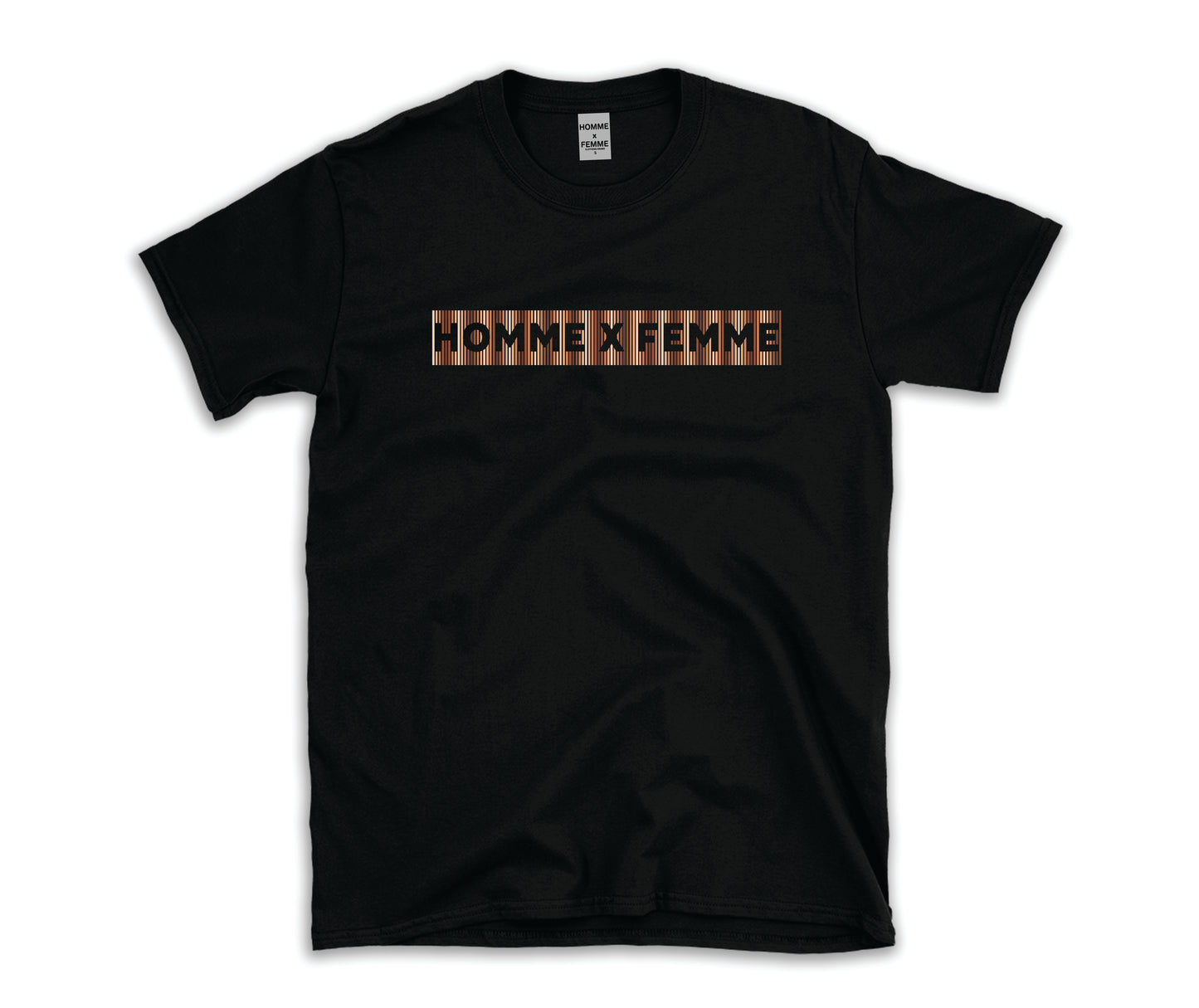 HOMME x FEMME BLACK T-SHIRT 1SS24