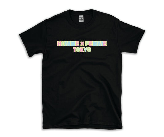 PASTEL HOMME x FEMME BLACK T-SHIRT