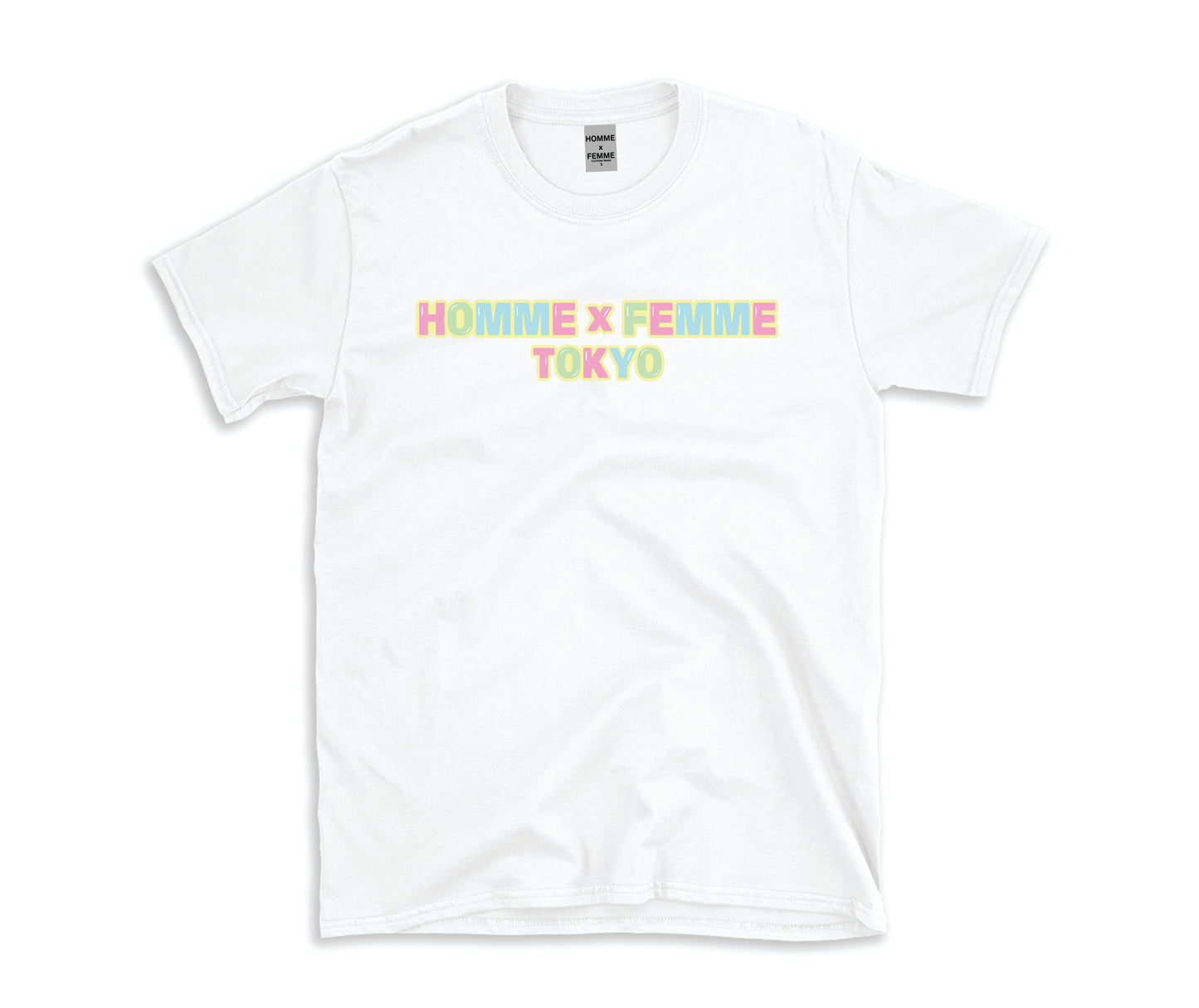 PASTEL HOMME x FEMME WHITE T-SHIRT