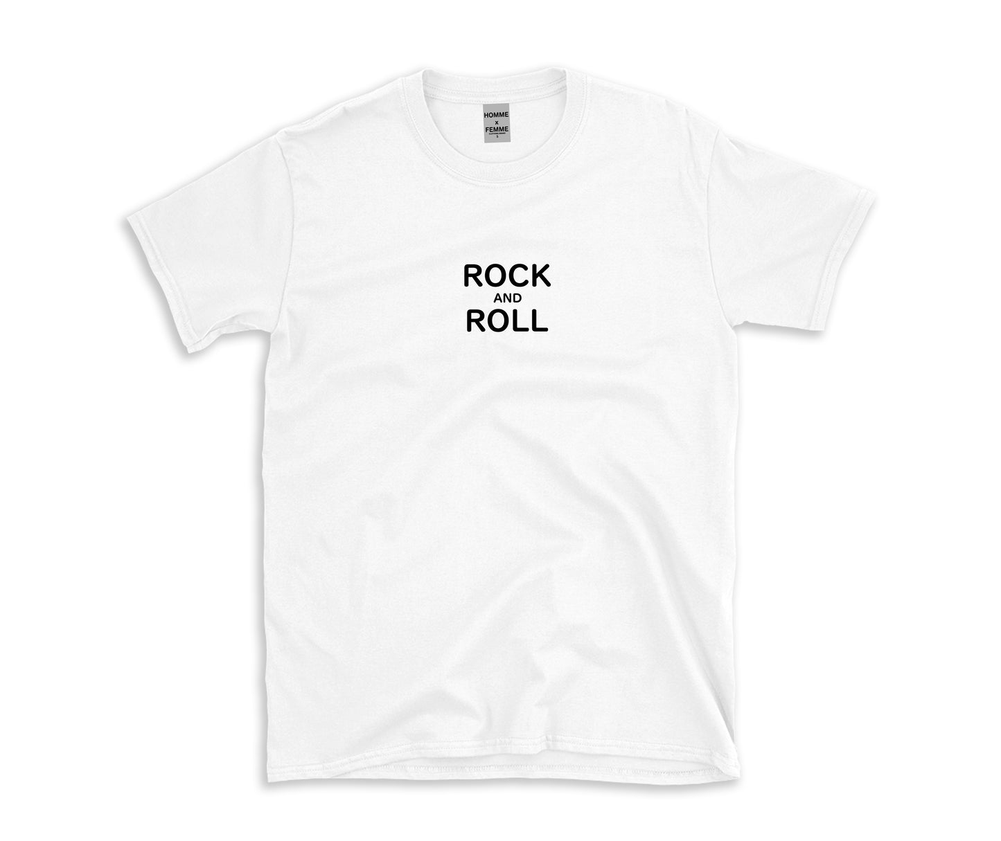 ROCK AND ROLL WHITE T-SHIRT