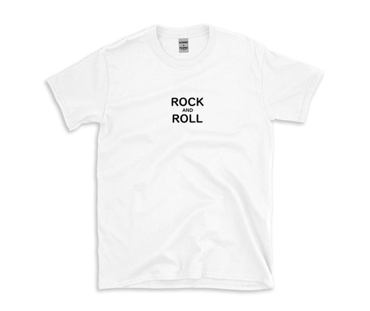 ROCK AND ROLL WHITE T-SHIRT