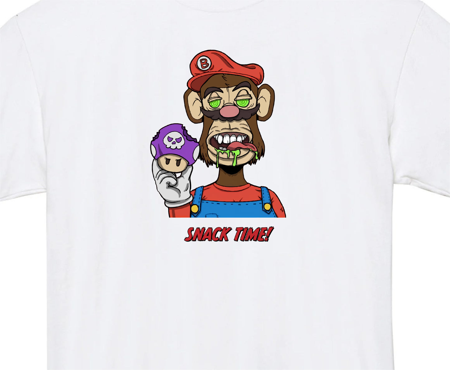 SNACK TIME WHITE T-SHIRT