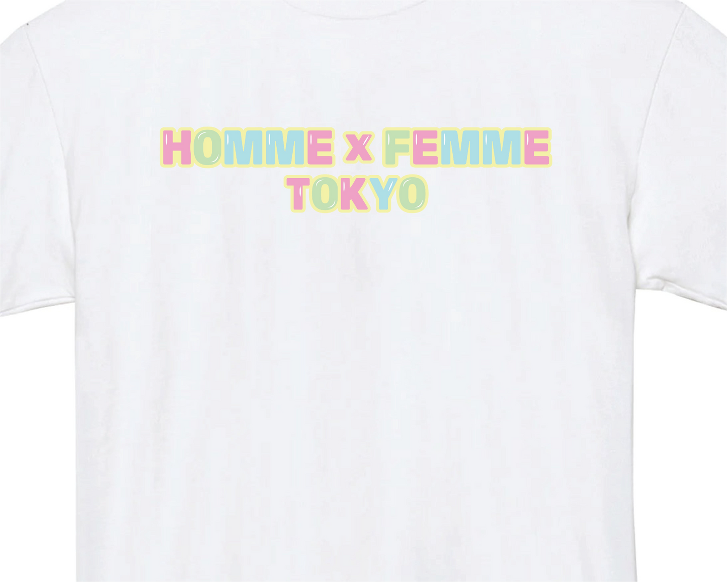 PASTEL HOMME x FEMME WHITE T-SHIRT