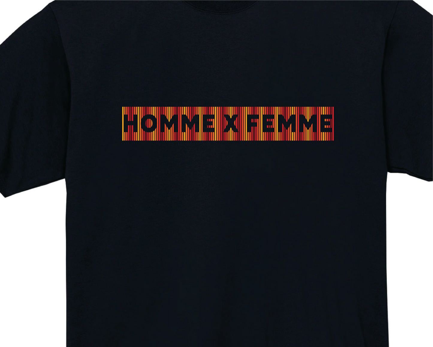 HOMME x FEMME BLACK T-SHIRT 2SS24